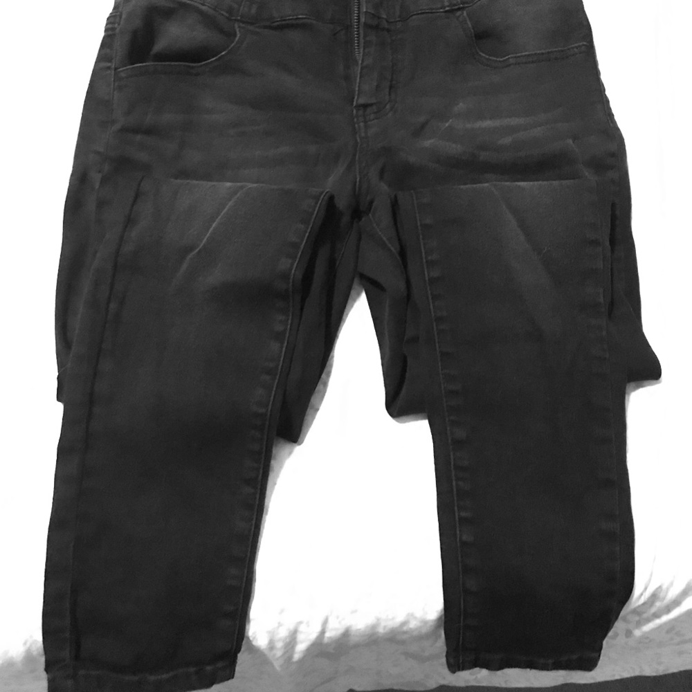 High waist skinny jeans